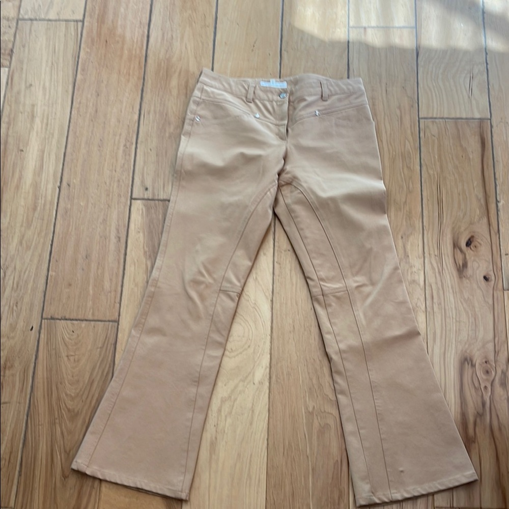Tan Flared Pants